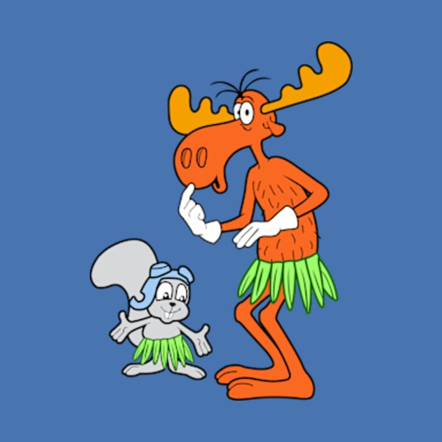 Rocky & Bullwinkle - Hawaii by LuisP96