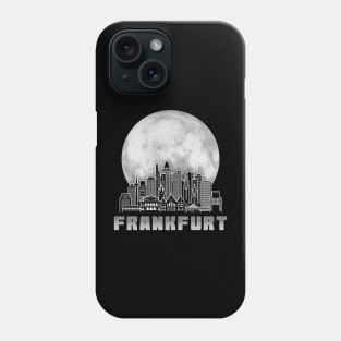 Frankfurt Germany Skyline Full Moon Phone Case