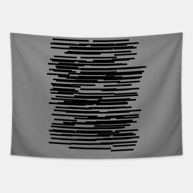 geometric interference lines Tapestry by lkn