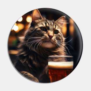 The Original Beer Cat Pin