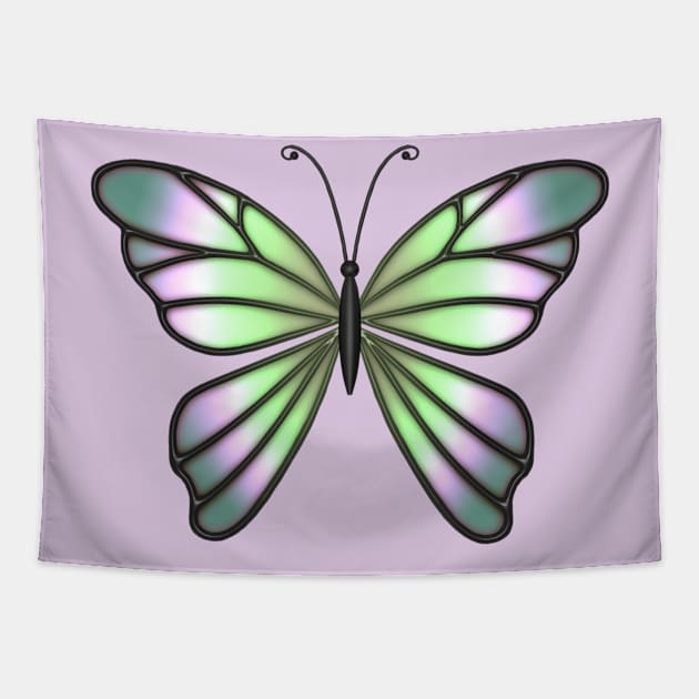 Butterflies Purple Tapestry by Samr Shop