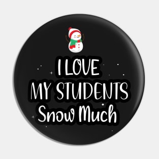 I Love My Students Snow Much / Funny Christmas Teacher Education Quote Pin