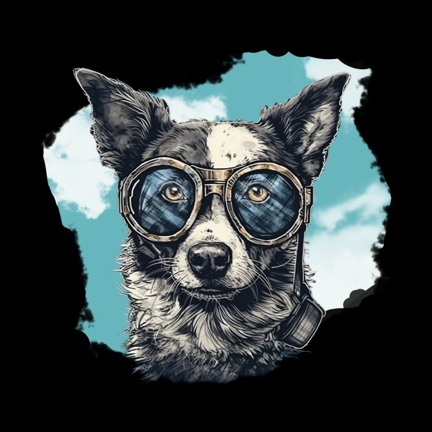 Aviator dog by GreenMary Design