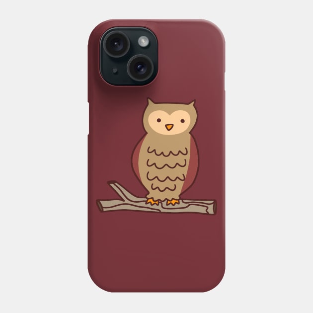 Tree Branch Owl Phone Case by saradaboru