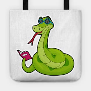 Snake with Sunglasses & Book Tote