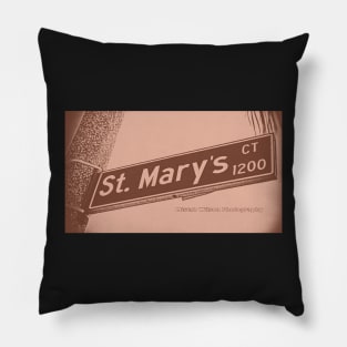 St. Mary's Court, Long Beach, CA Issue123 Edition Pillow