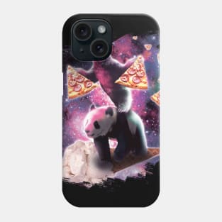 Space Sloth With Pizza On Panda Riding Ice Cream Phone Case