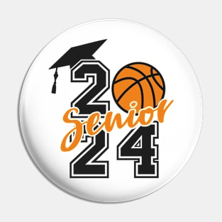 Class of 2024 Senior basketball Player Graduate Pin