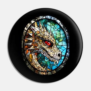 Evil dragon face Pin