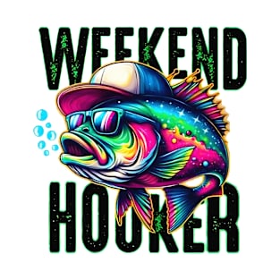 Weekend Colorful Fishing Funny Sarcastic Summer T-Shirt