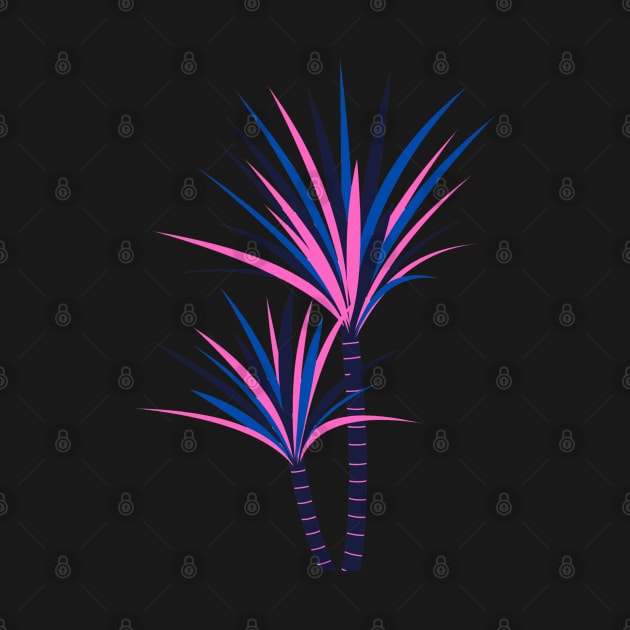 PINK BLUE PURPLE LEAF DESIGN by Artistic_st