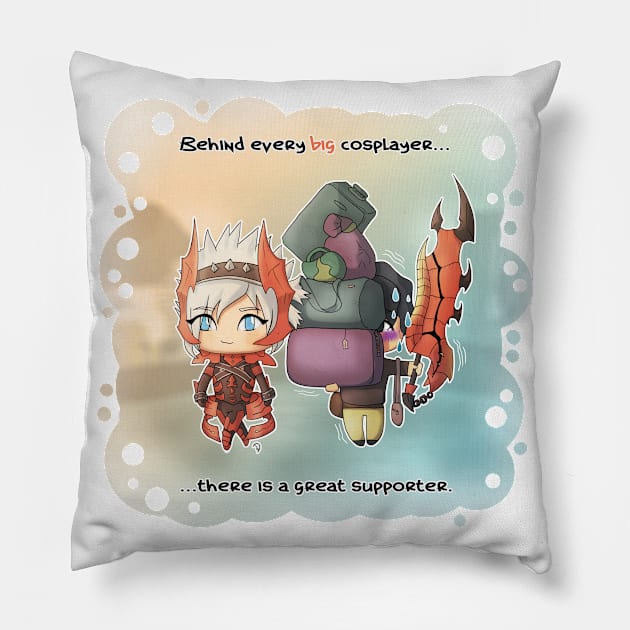 Didy - Big cosplayer and great supporter Pillow by Domadraghi