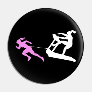 Treadmill Girl Pin