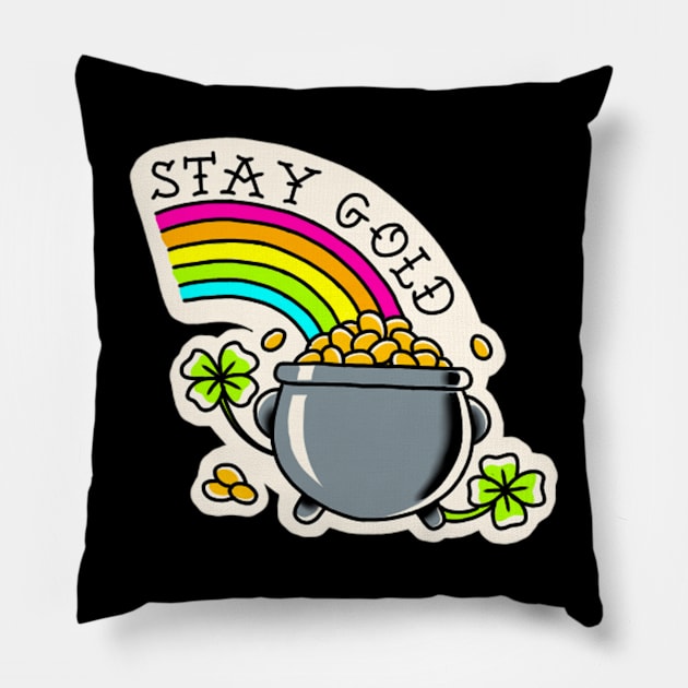 stay gold Pillow by rafaelwolf