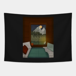 Cozy Cabin Tapestry