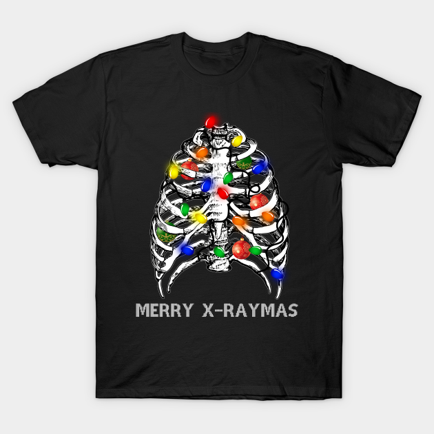 Merry X-raymas T-shirt Funny Christmas Gift - Merry X Raymas - T-Shirt