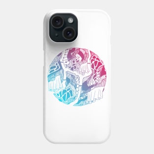 Dual Color Circle of Connection Phone Case