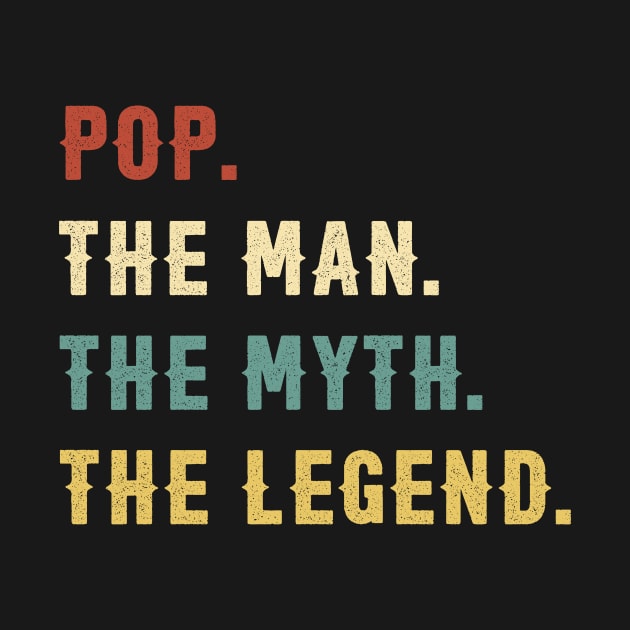 Fathers Day Gift Pop The Man The Myth The Legend by Soema