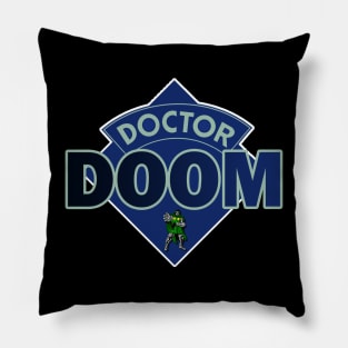 Doctor Doom - Doctor Who Style Logo Pillow