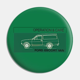 FORD ESCORT VAN - OPERATORS MANUAL Pin