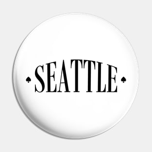 Seattle FUNKY SPADE Black Pin