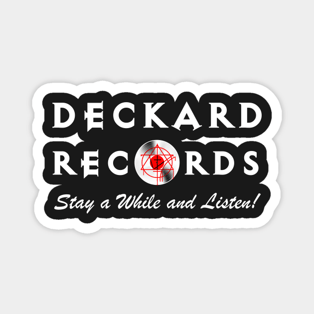 Deckard Records Magnet by GeekTragedy