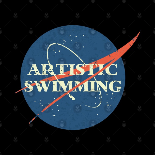 Artistic Swimming Space Vintage by orlumbustheseller