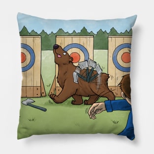 Dumb Bear - Axe Throwing Pillow