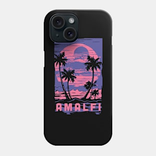 Amalfi Coast Italy Souvenir Lifestyle Cyberpunk Vacation Trip Phone Case