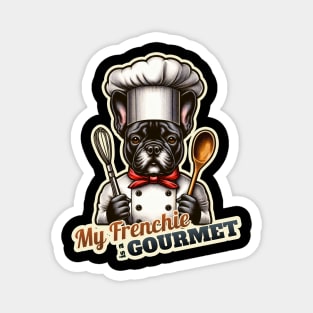 Chef french bulldog Magnet