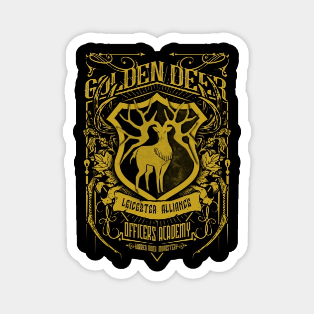 Golden Deer Magnet by Arinesart