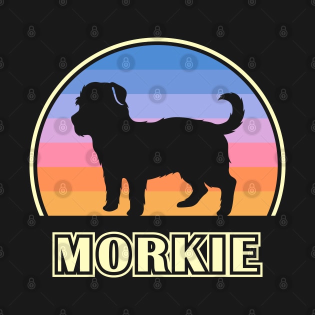 Morkie Vintage Sunset Dog by millersye