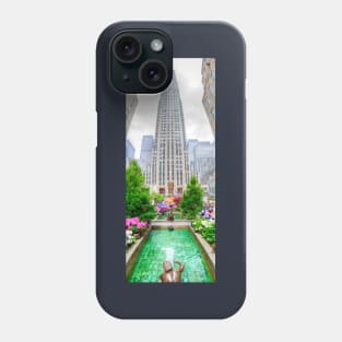 Rockefeller Center Panorama, New York City, USA Phone Case