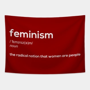 Feminism alternative definition (white) Tapestry