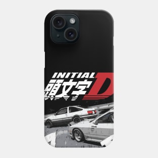 AE86 Corolla Takumi vs Ryosuke FC RX-7 Tandem Drifting Racing Phone Case