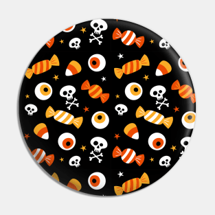 Fun Halloween Candy Corn Skulls Eyeballs Cute Spooky Funny Design New 2019 Pin