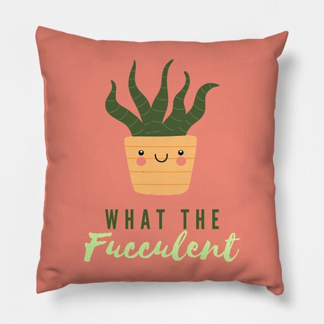 What The Fucculent Pillow by North Eastern Roots