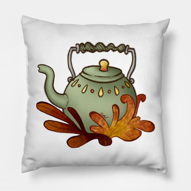 Tea Kettle Pillow by Lady_Caffiene