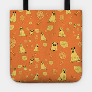 puppies of halloween Tote