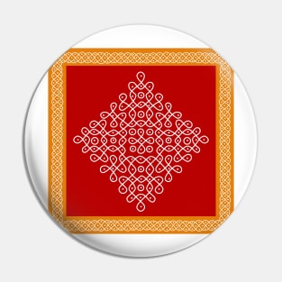 Dot Kolam, Rangoli, Indian traditional art Pin