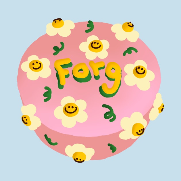 Cake Sticker - Cute Frog -Forg Cake by NOSSIKKO