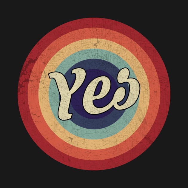 Yes - Retro Circle Vintage by Creerarscable