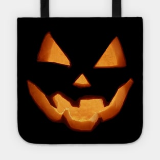 Scary Pumpkin Jack O Lantern Face Halloween Costume Humor Tote