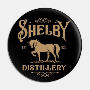 Shelby Distillery Sign Pin