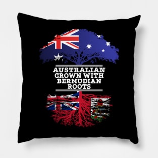 Australian Grown With Bermudian Roots - Gift for Bermudian With Roots From Bermuda Pillow