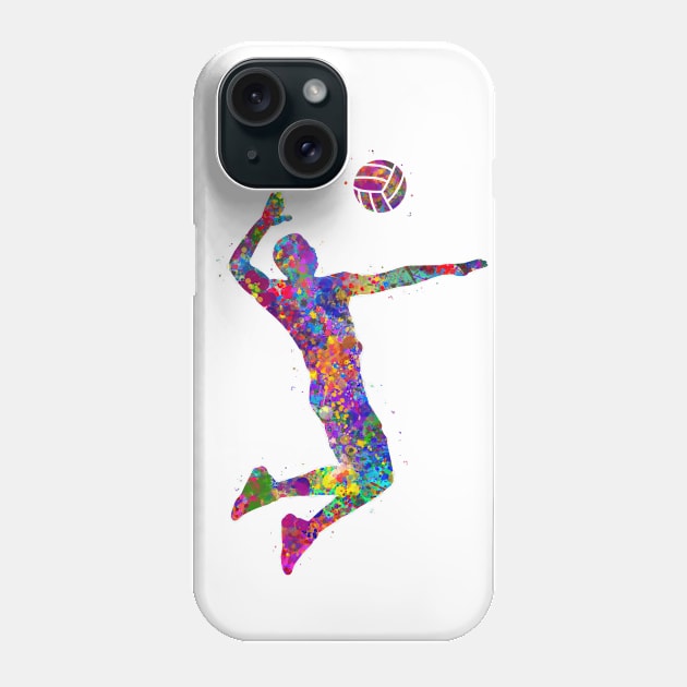 Volleyball player Phone Case by Yahya Art