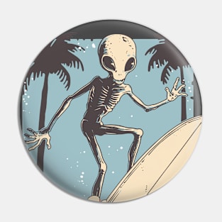 Alien surfing 88091 Pin