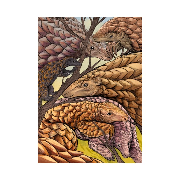 Pangolins - Scaly Anteaters by Cari.boou