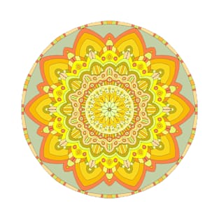 Yellow Star Mandala T-Shirt