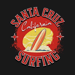 Santa Cruz Surfing Retro Design T-Shirt